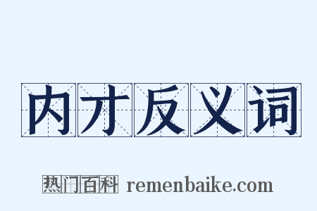 内才反义词是什么意思的图片
